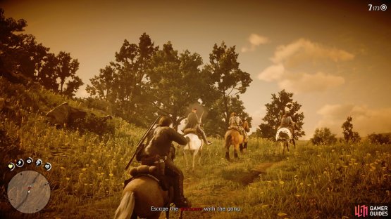 Try to score a headshot or two during the escape if possible