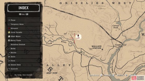 The location of Albert for the second part