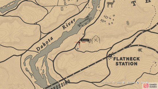 Head along the main path to the northwest of Flatneck Station, along the Dakota River