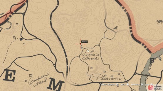 You&rsquo;ll find Lonnie&rsquo;s Shack northeast of the &ldquo;M&rdquo; of Lemoyne on the map