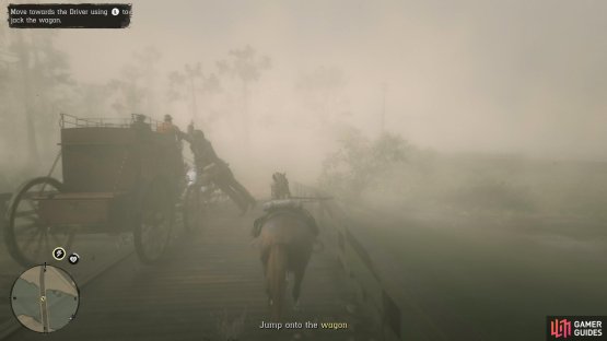 if all goes well, you&rsquo;ll be able to jump to the wagon on the second bridge.