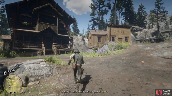 Run north to the Welcome Center