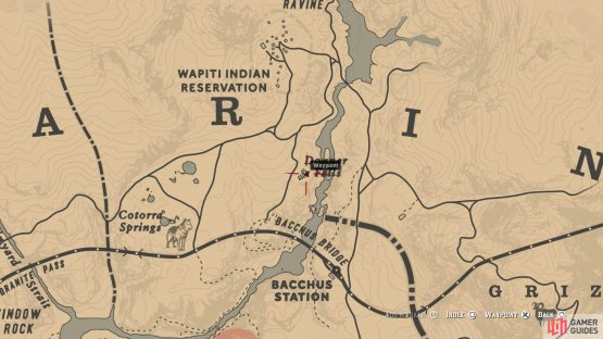 Head to Doner Falls, southeast from Wapiti