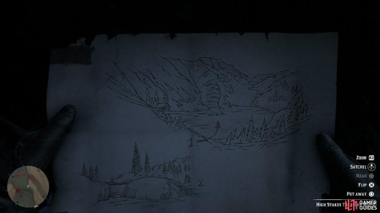 Take note of the frozen lake on this map