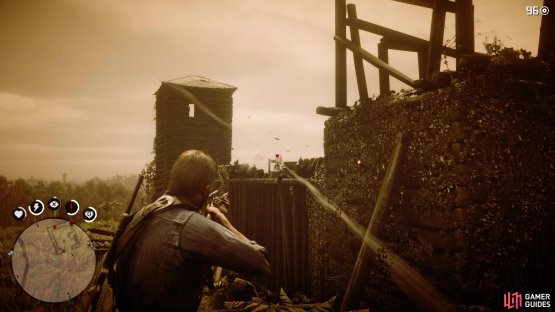 Use the abundant cover around the fort to take out your enemies