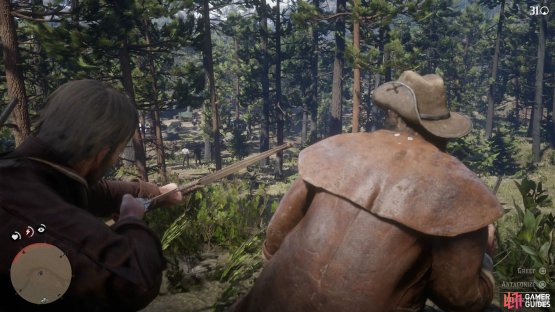 Start off the assault by silently sniping the O&rsquo;Driscoll near the tree with the bow