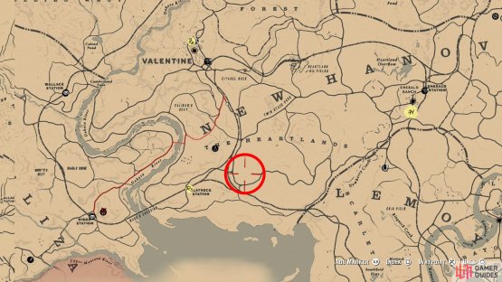 as indicated on this map.