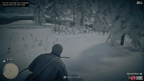 Use Eagle Eye to see the Deer tracks