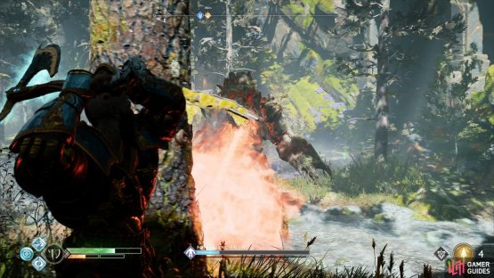Use the trees to take cover from the Forest Ancient&rsquo;s beams
