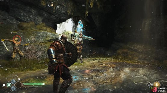 If you see the Traveller raise his hand then prepare to keep your shield up to block the incoming magic.