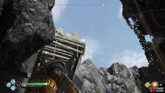 Turn away from Brok&rsquo;s Shop and look into the air to find this Raven.
