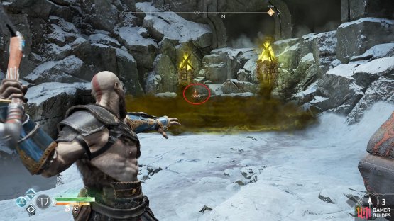 There&rsquo;s a bomb at the left Scorn Pole you can use to destroy it permanently.