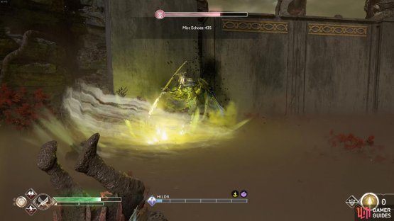 When you see this light being generated, be ready to dodge out of the blast wave.