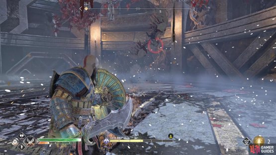 Be ready to dodge the incoming dive when you see the red circle, which often comes after the magical projectiles.