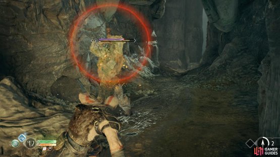 You&rsquo;ll need to dodge heavy attacks by looking out for the red circle, which appears when a Draugr is higher level.