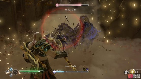 You&rsquo;ll need to dodge the last hit of the melee wing attack.