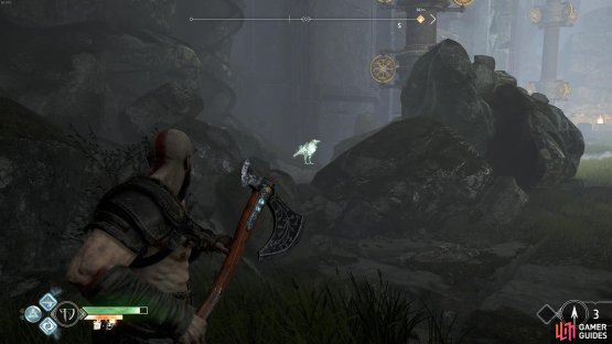 The final Raven for Veithurgard hides behind this rock.