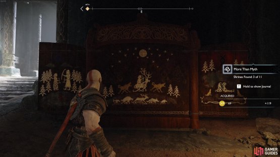 You can&rsquo;t miss the J&ouml;tnar Shrine in front of you.
