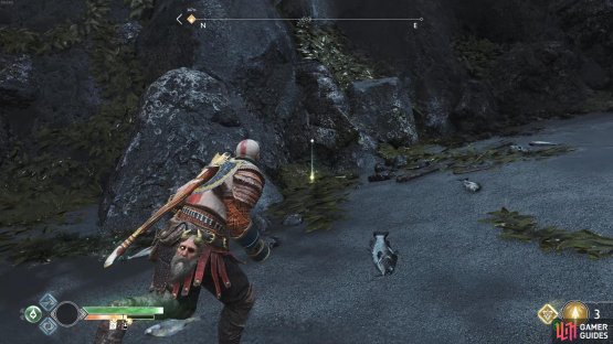 The first of Gullveig&rsquo;s bones is found on the island to the right of the Mason&rsquo;s Channel.