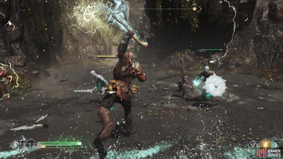 If there are Wulvers present, ignore them and use Rune Attacks to finish the Hel-Walkers quickly.