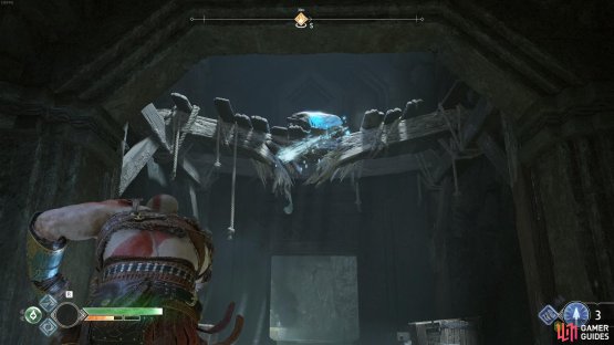 Pick up the crystal after knocking it down from above.
