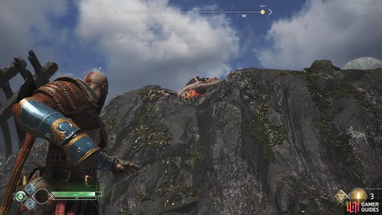 Look up to see a Shatter Crystal you can detonate.