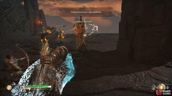 Heavy Dragurs are your greatest threat when it comes to protecting Atreus.