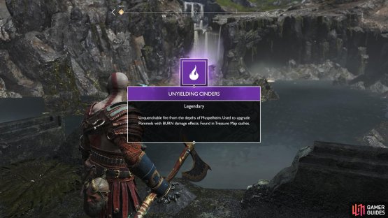 Check the edge at the bottom of the chain to find the Treasure from Island of Light.