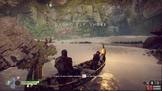 You&rsquo;ll find the Light Elf Shore in the northwest of the lake.