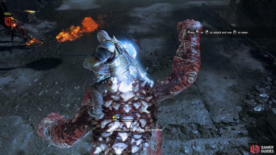 Mount the Ogre like usual to defeat this group of enemies easily.