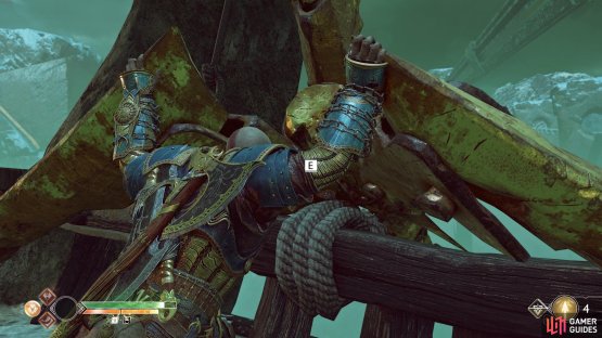 Once the enemies are dead, wrestle off the anchors.