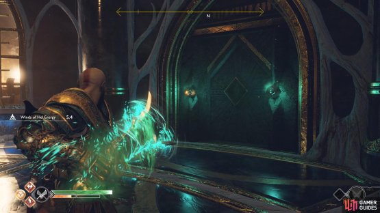 You can then deposit both in the door to gain access to the Legendary Chest.