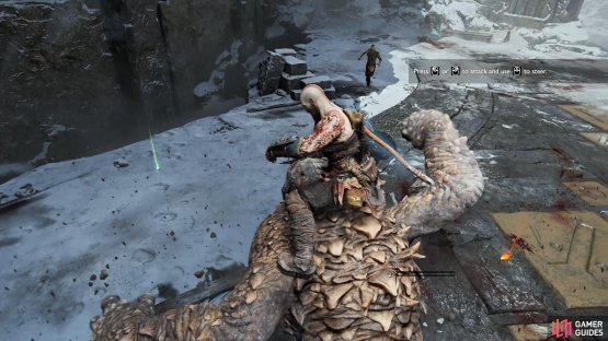 Use the Ogre&rsquo;s attacks while mounted to defeat the rest of the enemies.