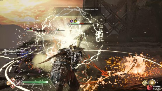 Use devastating runic attacks when you have multiple enemies on low health in the circle.