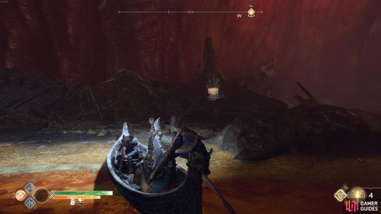 Dock at the beach on the left first to find a lone Hacksilver chest.