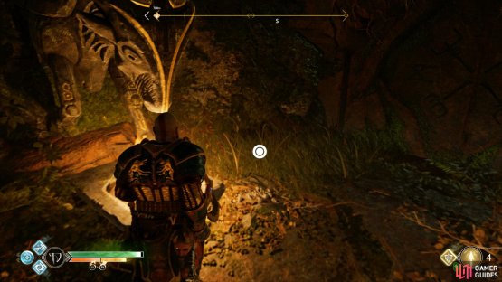 Check near the left brazier in front of the sealed door to find The Historian treasure