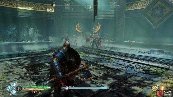 The summoned Draugrs will always spawn around Kara