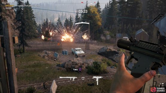 Use an RPG to take out vehicles as they arrive