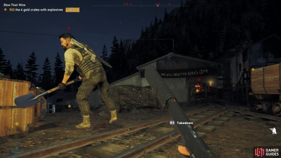 begin your infiltration from the tracks.