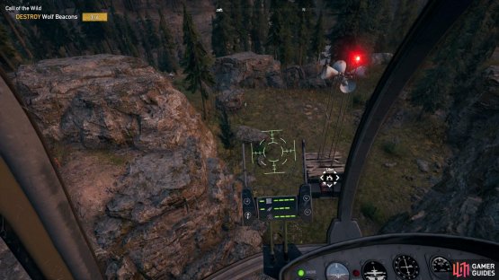 the Beacon is hidden high up.