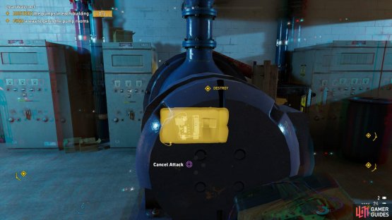it&rsquo;s important you place the explosive on the middle pump.