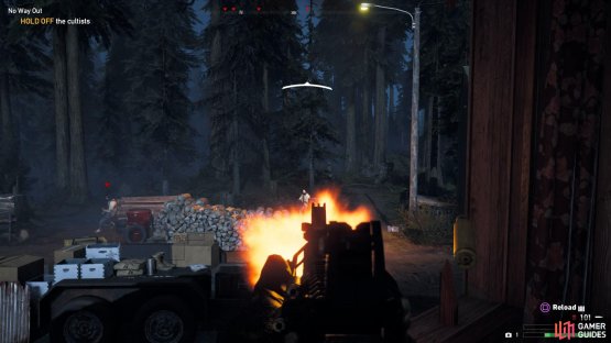 Pay attention to your compass, the red triangles will let you know where enemies are attacking from