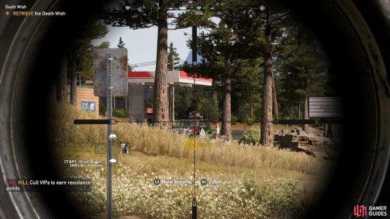 You&rsquo;ll need to fire a bullet into the area to trigger the chase