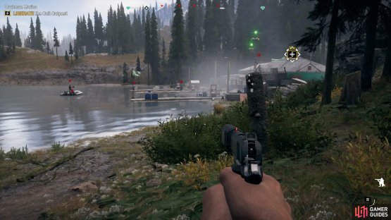 this Outpost features a patrolling boat.