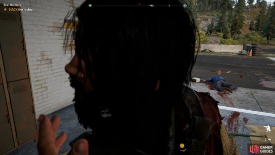 The cultist in the garage is easy pickings