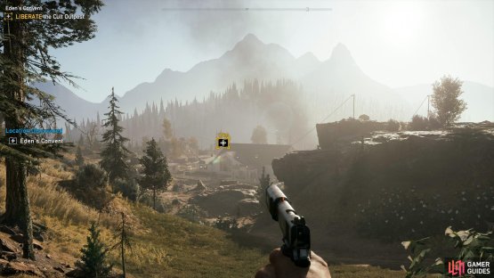 try to approach from the south side of the Outpost.