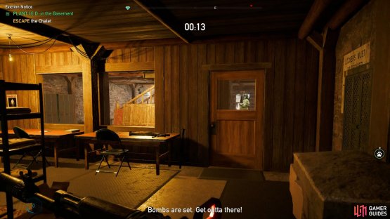it&rsquo;s a straight run to the exit from the basement I.E.D. location.