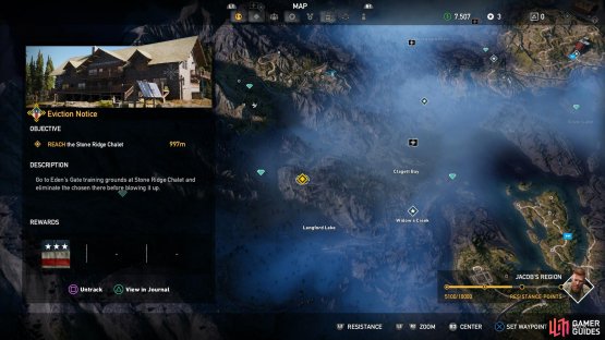 Find the Chalet to the south of the Wolf&rsquo;s Den