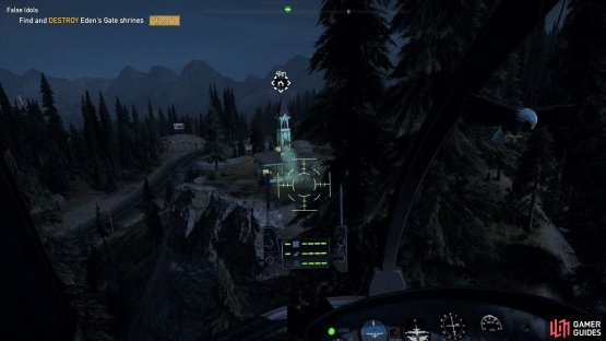 the Shrine overlooks the road.