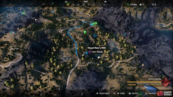 Head a little to the west of Dead Man&rsquo;s Mill